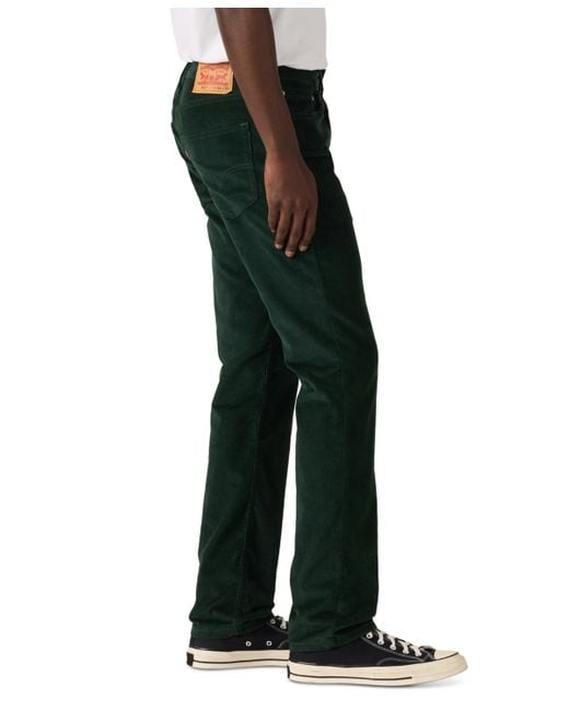 Levi's 511 Slim-fit Corduroy Pants in Green for Men Lyst