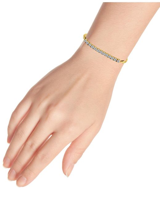 Giani Bernini Metallic Cubic Zirconia Beaded Chain Bracelet