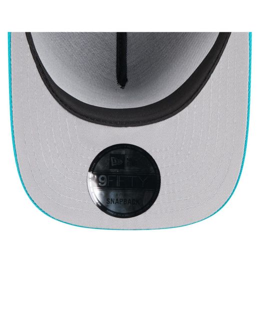 KTZ Green Black/aqua Miami Dolphins 2025 Nfl Draft A-frame 9fifty Snapback Hat for men