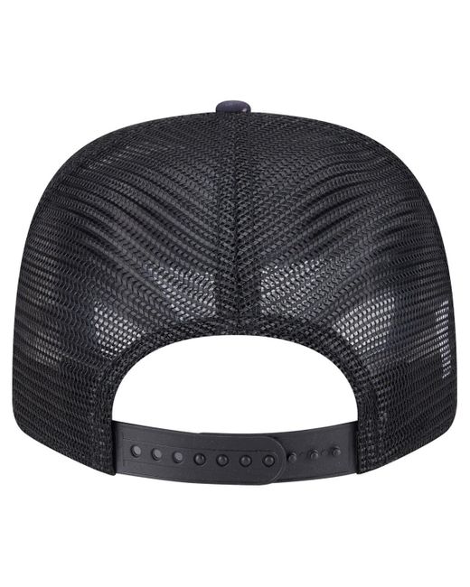 KTZ Blue Navy/black Los Angeles Rams Adventure Drinks Pattern 9seventy Stretch Snap Hat for men