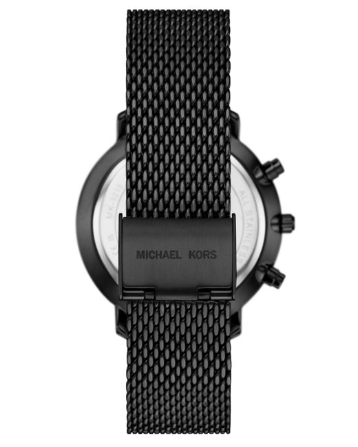 Michael Kors Black Blake Multifunction Ip Mesh Watch for men