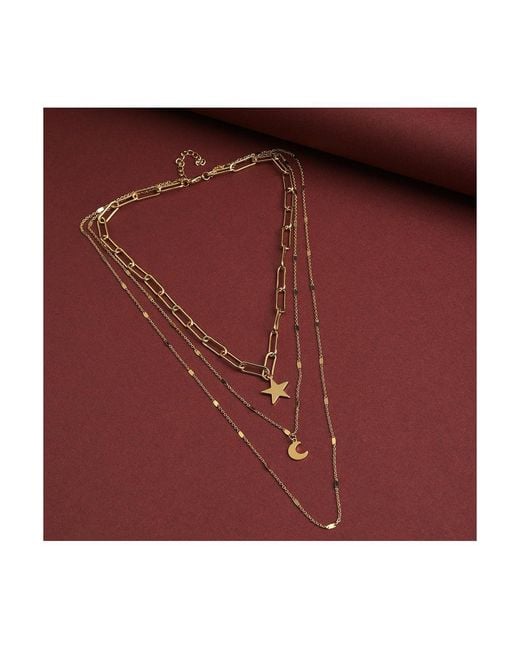 SOH White Everyday Multi-layer Necklace