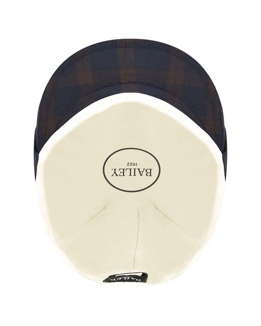 Bailey 1922 Blue Idris Flat Cap for men
