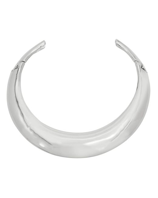 Robert Lee Morris White Sculpted Hinged Collar Necklace