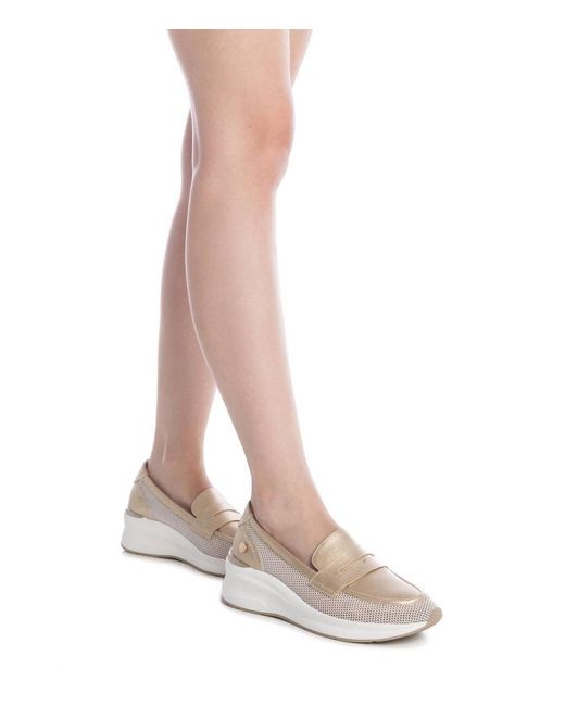 Xti Natural Mesh Loafers By