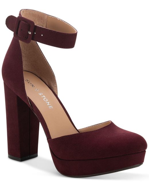 Sun & Stone Estrella Blockheel Pumps, Created For Macy's Lyst