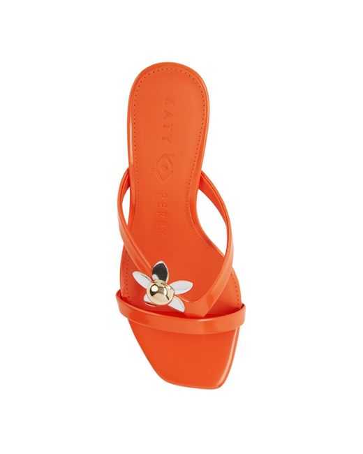 Katy Perry Red Oceanside Flower Slip-on Sandals