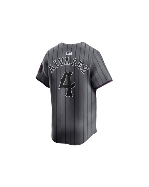 Nike Gray Francisco Alvarez New York Mets 2024 City Connect Limited Player Jersey for men