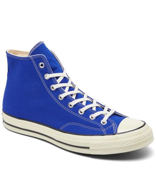 Converse Blue Chuck 70 Vintage-like Canvas High Top Casual Sneakers From Finish Line for men