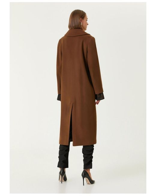 Pcfg Brown Wool Coat