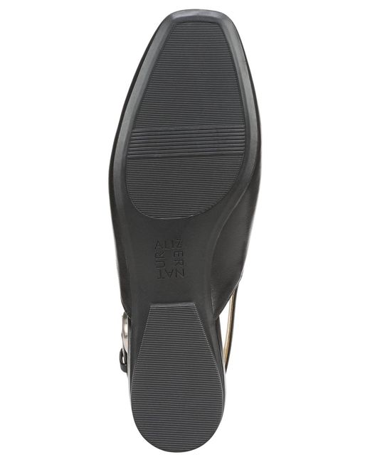 Naturalizer Black Crystal Slingback Flats