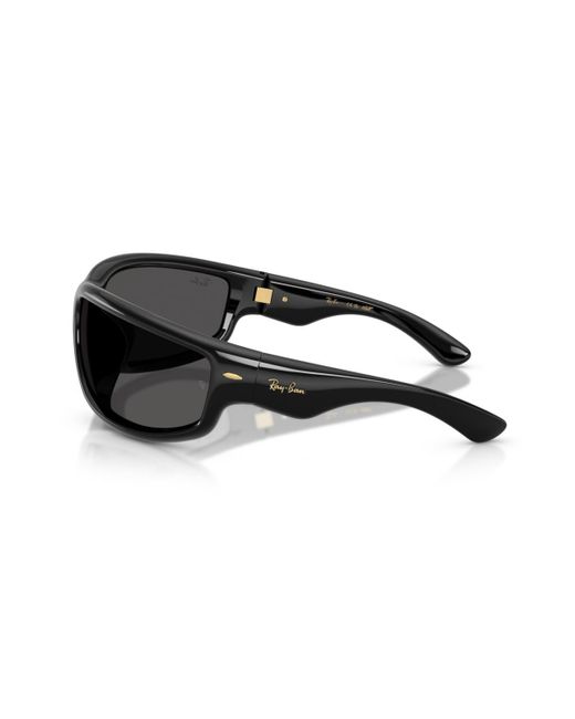 Ray-Ban Black Ultra Wrap 003 Next Generation Collection Sunglasses