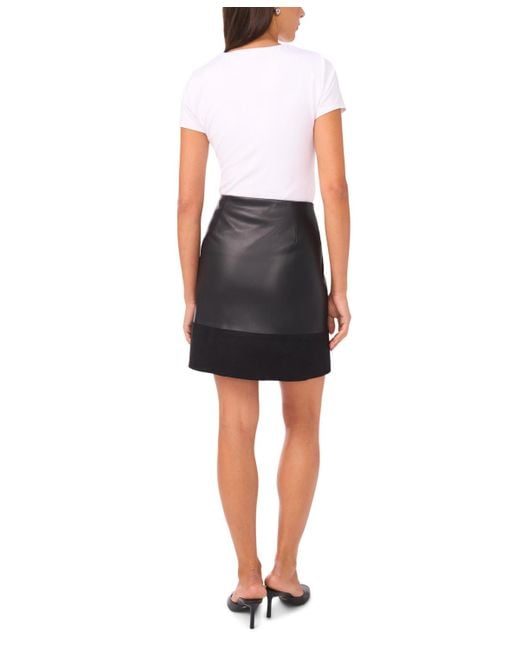 Vince Camuto Black A-line Mini Skirt