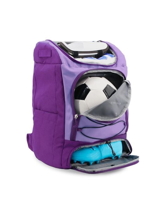 J World Purple Athlete Backpack