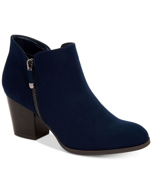 Style & Co. Masrinaa Ankle Booties, Created For Macy's in Blue | Lyst