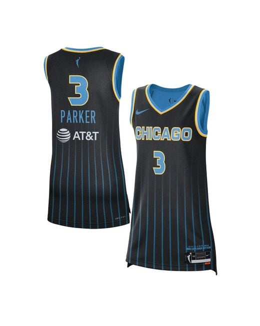 Nike Synthetic Candace Parker Black Chicago Sky Explorer Edition Jersey