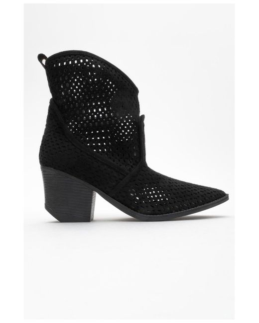 Prologue Shoes Black Pera Block Heel Boot ()
