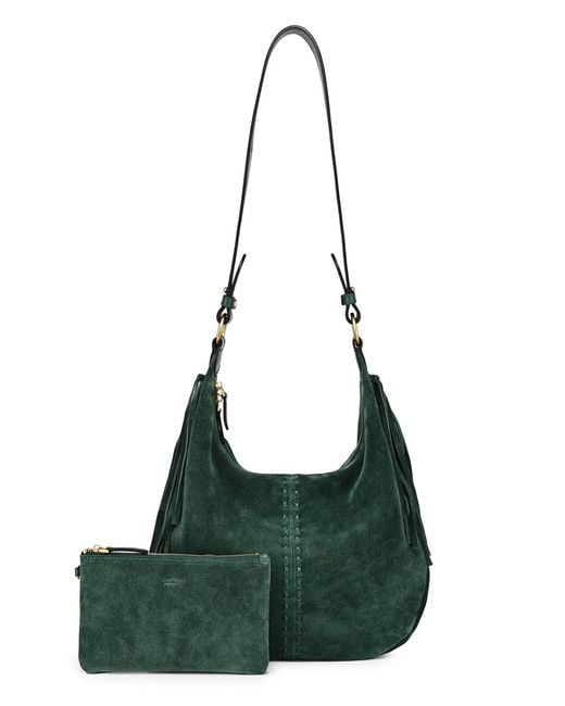 Old Trend Green Hydrangea Extra-large Shoulder Bag
