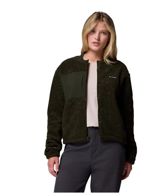Columbia Black Stellar Path Full Zip Bomber Jacket