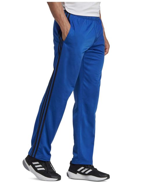 adidas Synthetic Essentials Warm-up 3-stripes Track Pants in Navy (Blue ...