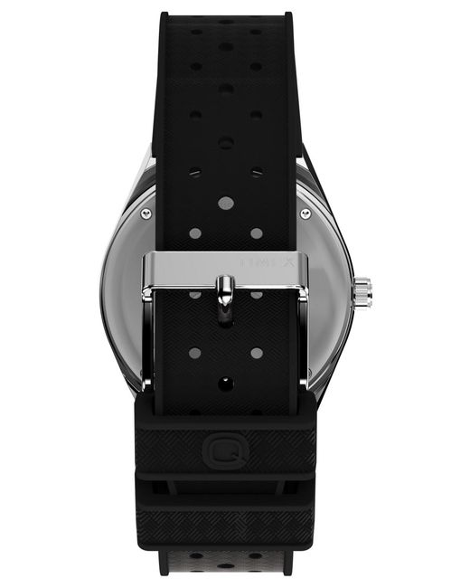 Timex Metallic Analog Rubber Strap Watch for men