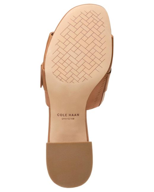 Cole Haan Brown Crosby Slide Dress Sandals