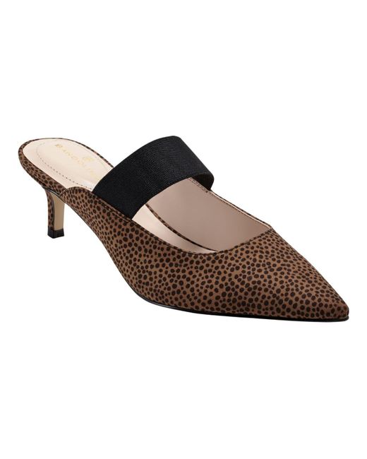 Bandolino Myna Kitten Heel Mules in Cheetah (Brown) Lyst