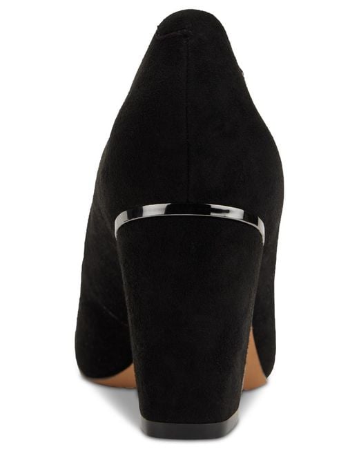DKNY Black Celsa Slip-on Square-toe Pumps