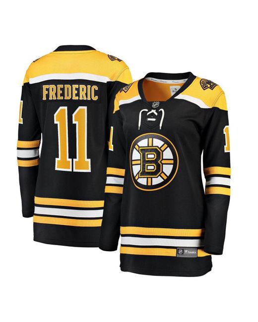 Fanatics Branded Trent Frederic Black Boston Bruins Home Breakaway Player  Jersey in Blue | Lyst