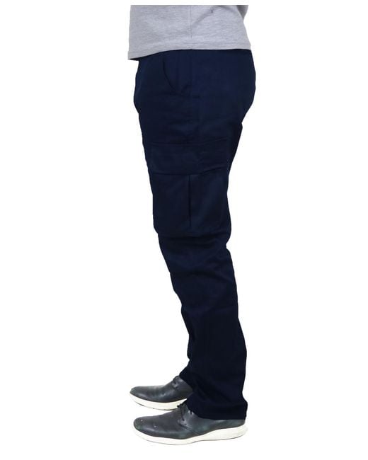 Blu Rock Blue Flex Stretch Cargo Pants for men