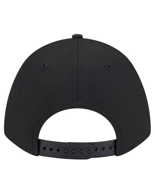 KTZ Black Kansas City Chiefs Team Collection 9forty M-crown A-frame Adjustable Hat for men