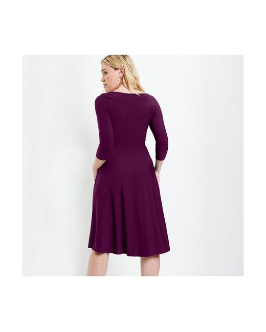 June + Vie Purple June + Vie June + Vie Sweetheart Swing Dress