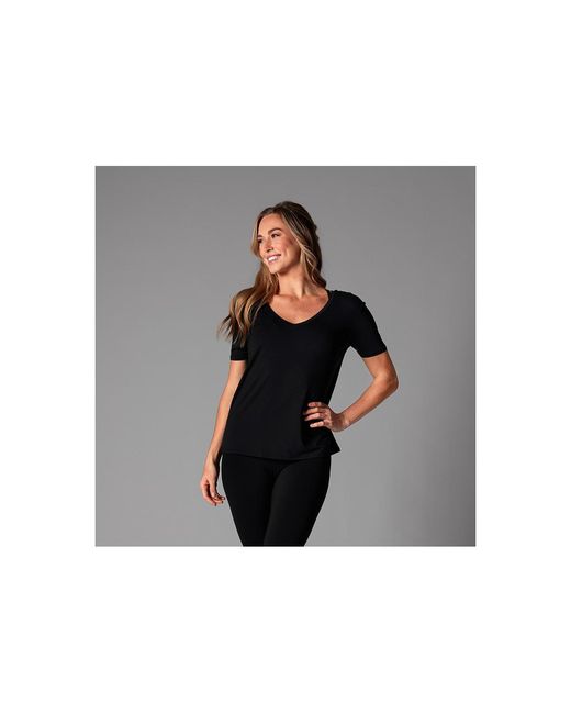 Tavi Black Everyday V-neck Tee