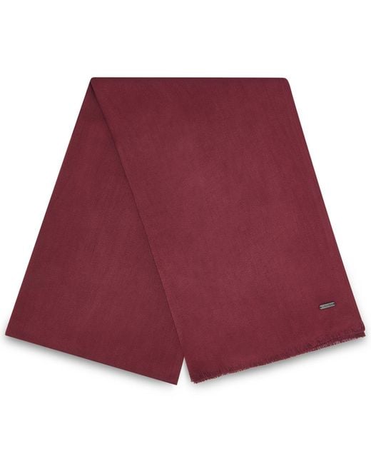 Calvin Klein Purple Solid Satin-feel Pashmina Scarf