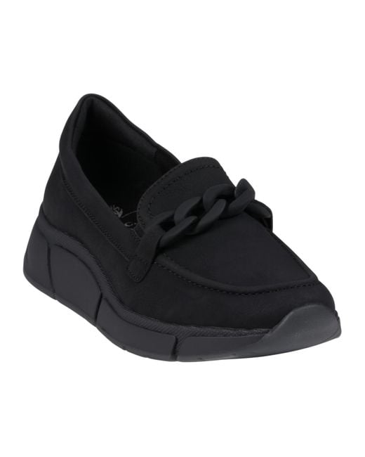 Gc Shoes Black Molly Chain Hardware Slip On Sneakers