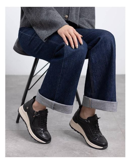 Xti Black Casual Sneakers Refresh Collection By