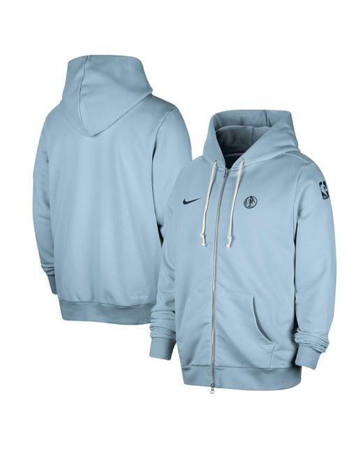 Nike Blue Philadelphia 76ers Authentic Standard Issue Full-zip Hoodie Jacket for men