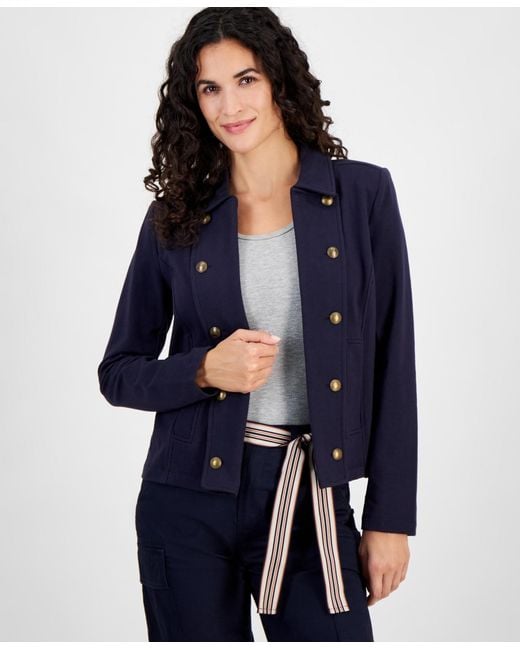Nautica Blue Jeans Open-front Captain's Jacket