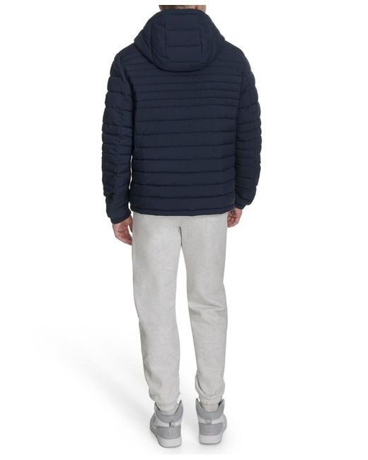 Champion Blue Stretch Quilted Jacket for men