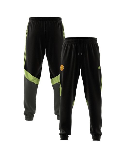 Adidas Black Manchester United X Stone Roses 2023/24 Urban Purist Woven Track Pants for men