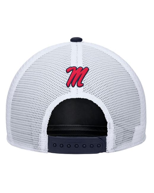 Nike Blue Ole Miss Rebels 2025 On-field Rise Trucker Adjustable Hat