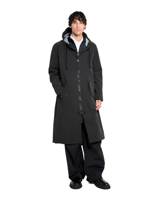 Stutterheim Black Martins Parka for men