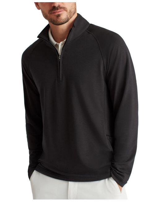 Bonobos Black Long Sleeve Half-zip Pullover Sweatshirt for men