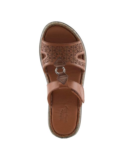 Spring Step Brown Virelle Slide
