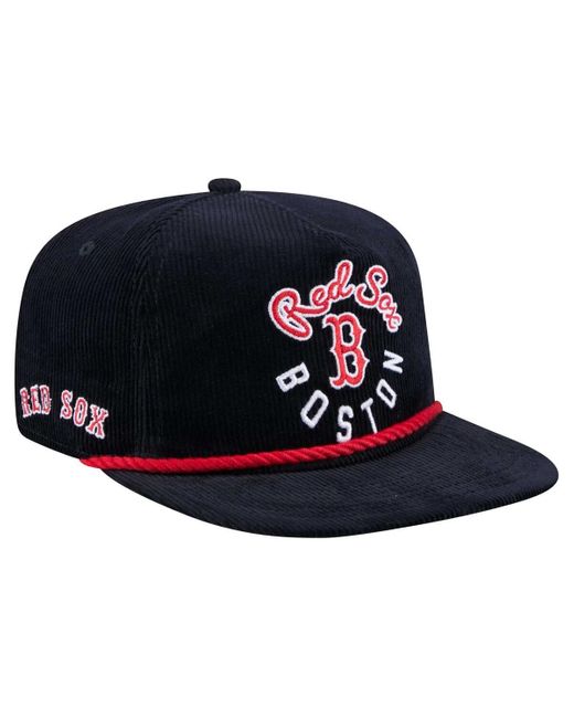 KTZ Blue Boston Red Sox Full Circle Corduroyâ Golfer Adjustable Hat for men