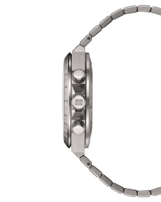 Certina Gray Swiss Chronograph Ds-7 Silver-tone Titanium Bracelet Watch 41mm for men
