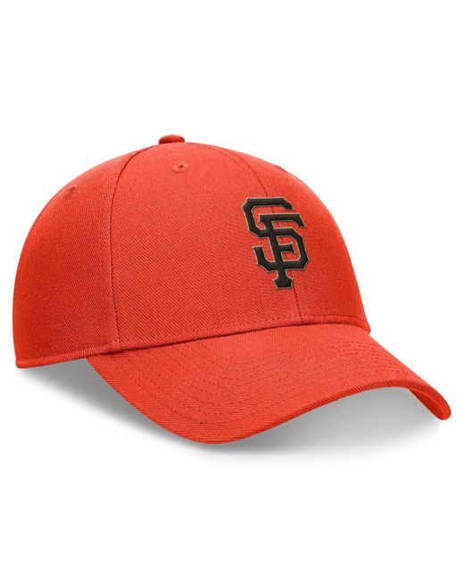 Nike Red Orange San Francisco Giants Evergreen Club Performance Adjustable Hat for men