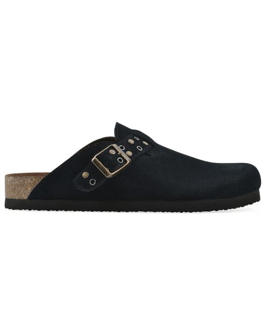 White Mountain Black Benben Footbeds Clogs