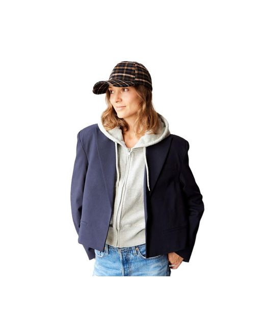 Hat Attack Black Check Cap