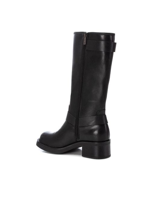 Xti Black Biker Boots By